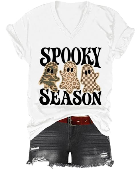 Spooky Season Shirt, Leopard Ghost T-Shirt