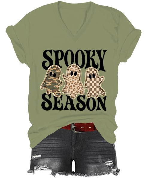 Spooky Season Shirt, Leopard Ghost T-Shirt