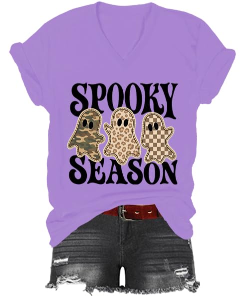 Spooky Season Shirt, Leopard Ghost T-Shirt