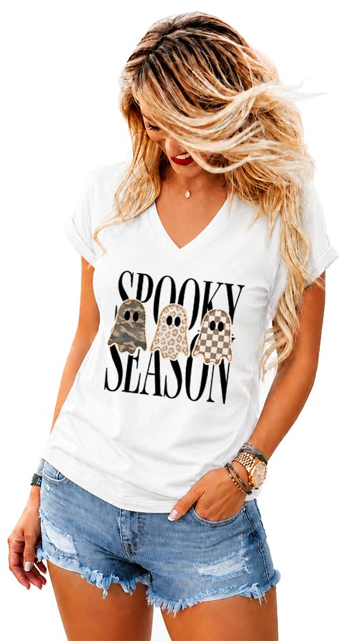 Spooky Season Shirt, Leopard Ghost T-Shirt