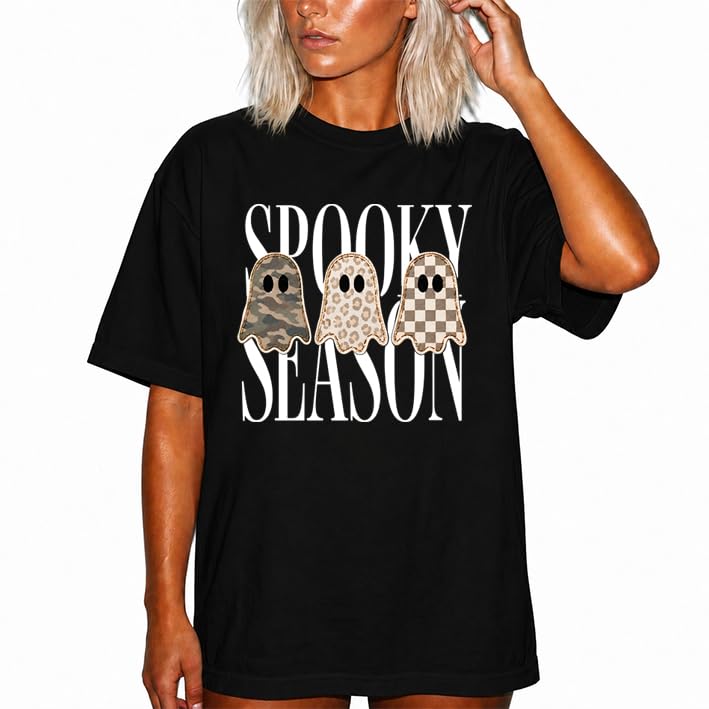 Spooky Season Shirt, Leopard Ghost T-Shirt