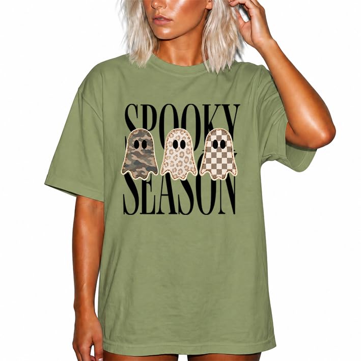 Spooky Season Shirt, Leopard Ghost T-Shirt