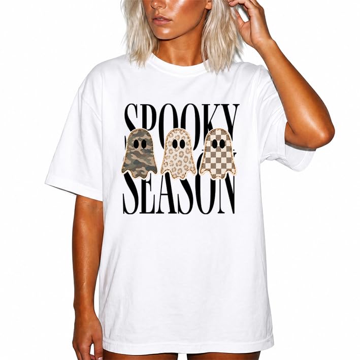 Spooky Season Shirt, Leopard Ghost T-Shirt