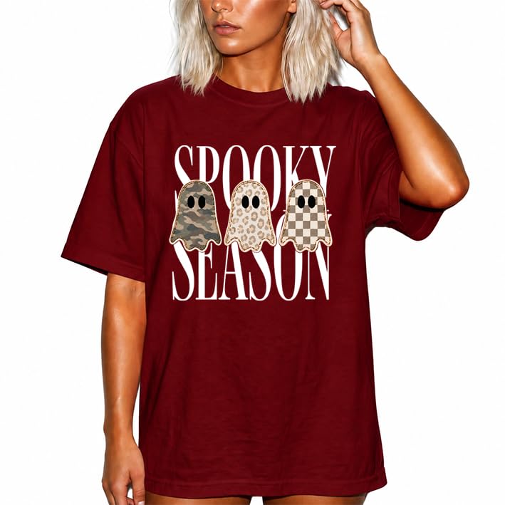 Spooky Season Shirt, Leopard Ghost T-Shirt