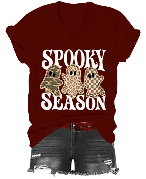 Spooky Season Shirt, Leopard Ghost T-Shirt