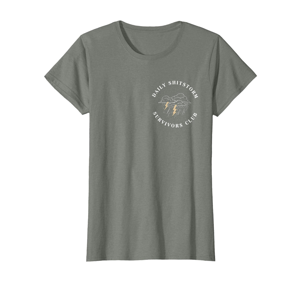 Daily Shitstorm Survivors Club Funny Sarcastic Coworker Gag T-Shirt