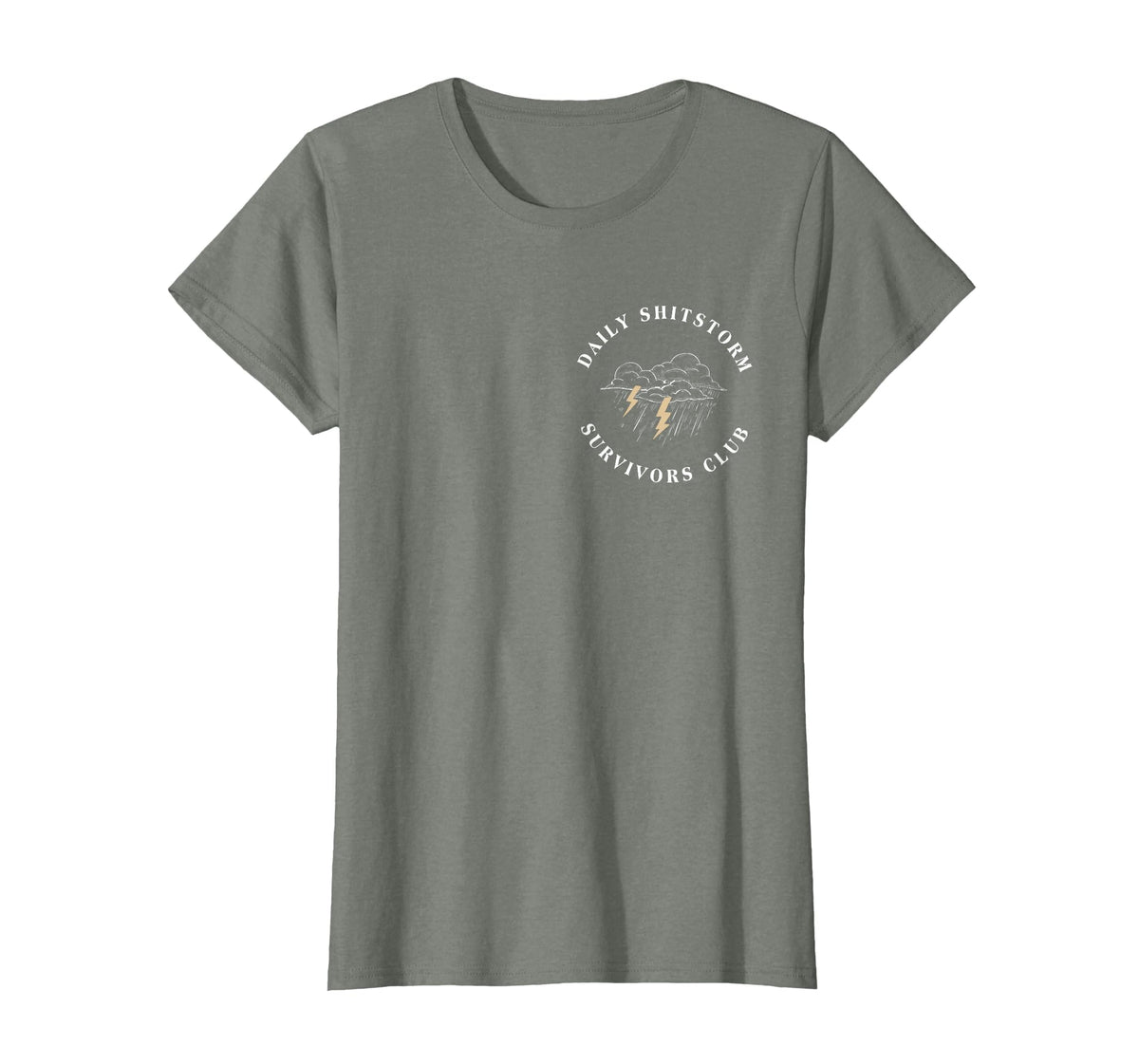 Daily Shitstorm Survivors Club Funny Sarcastic Coworker Gag T-Shirt