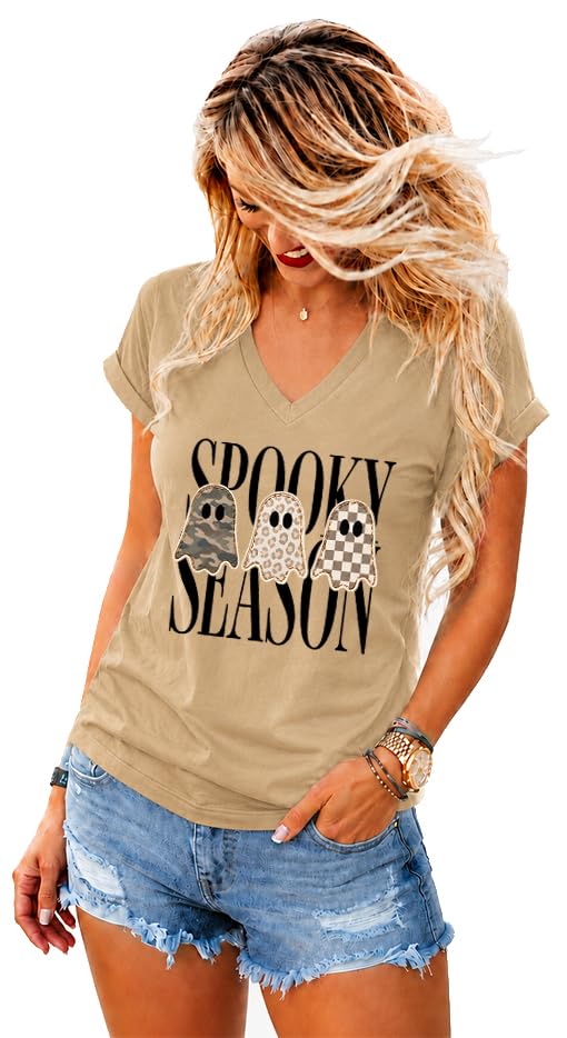 Spooky Season Shirt, Leopard Ghost T-Shirt