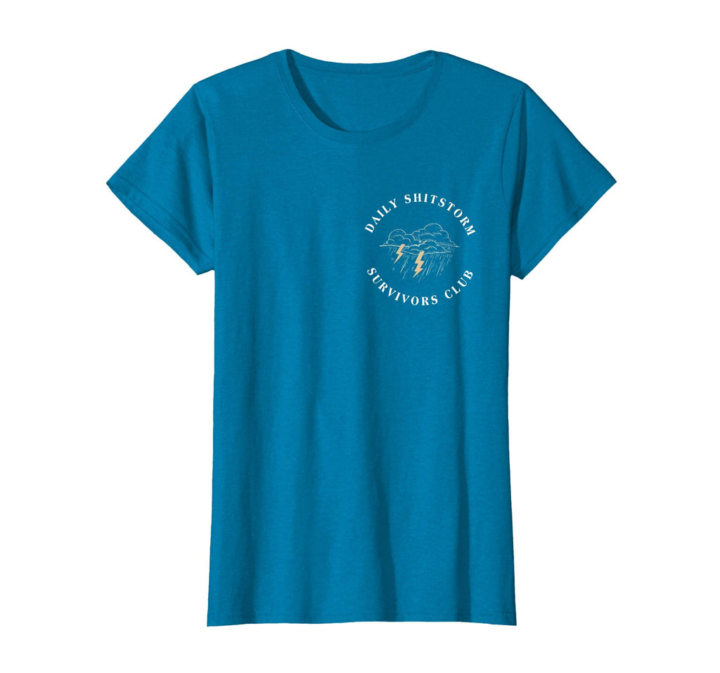 Daily Shitstorm Survivors Club Funny Sarcastic Coworker Gag T-Shirt