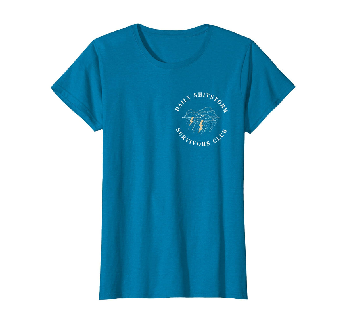 Daily Shitstorm Survivors Club Funny Sarcastic Coworker Gag T-Shirt