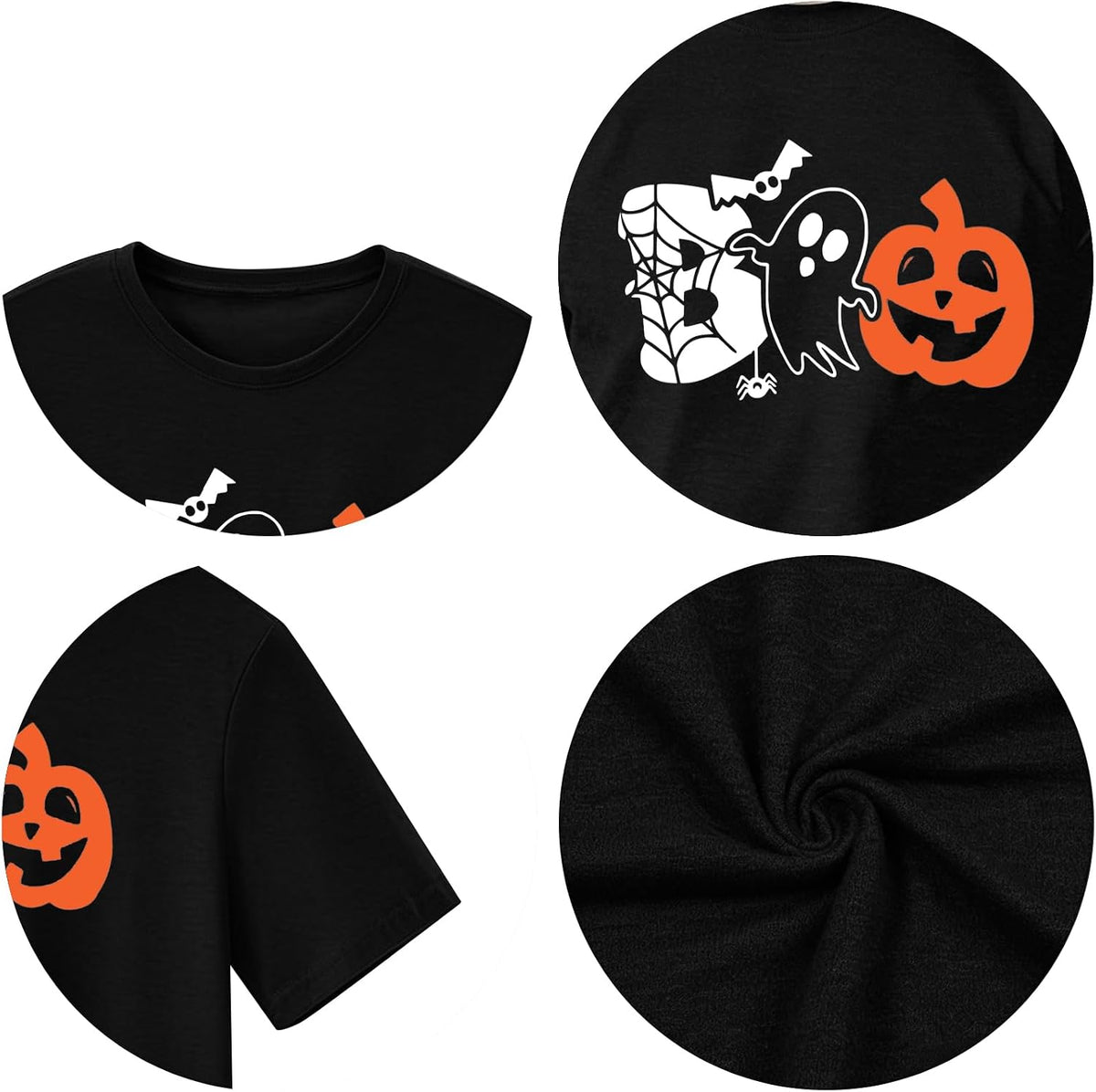 Halloween Shirts for Men Halloween Fall Boo Ghost Spider Pumpkin top