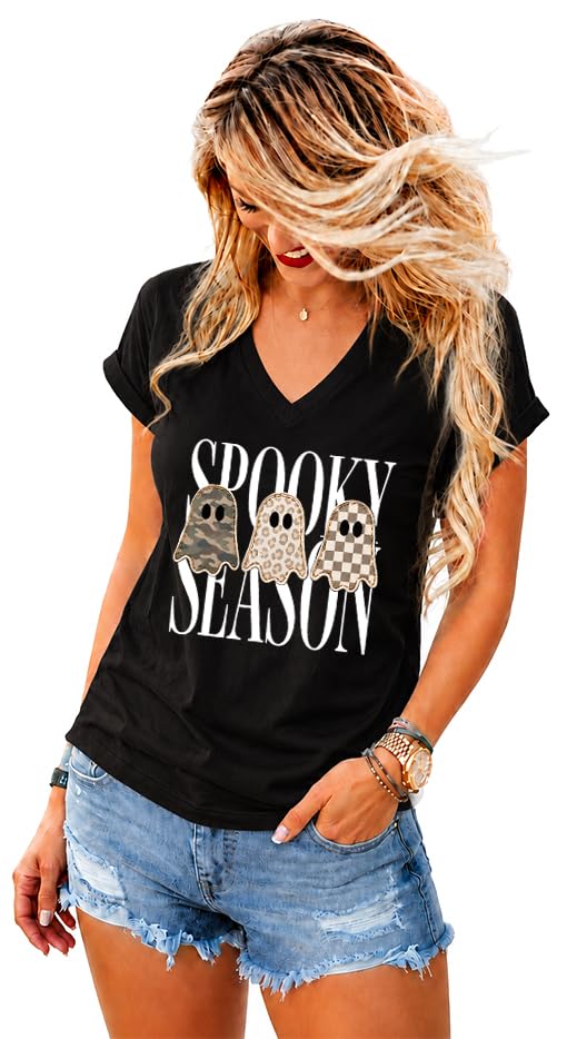Spooky Season Shirt, Leopard Ghost T-Shirt