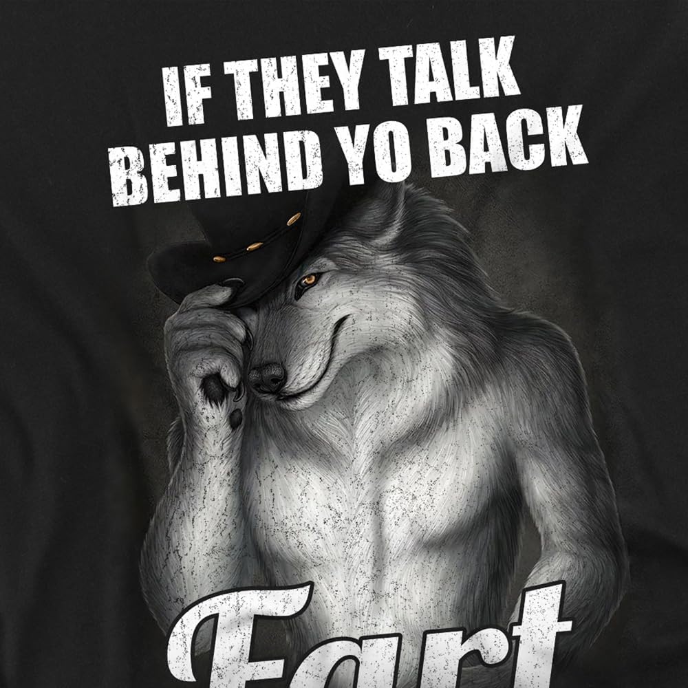 Popfunk Talk Behind Your Back Fart Funny Sarcastic Humor T-Shirt, Unisex