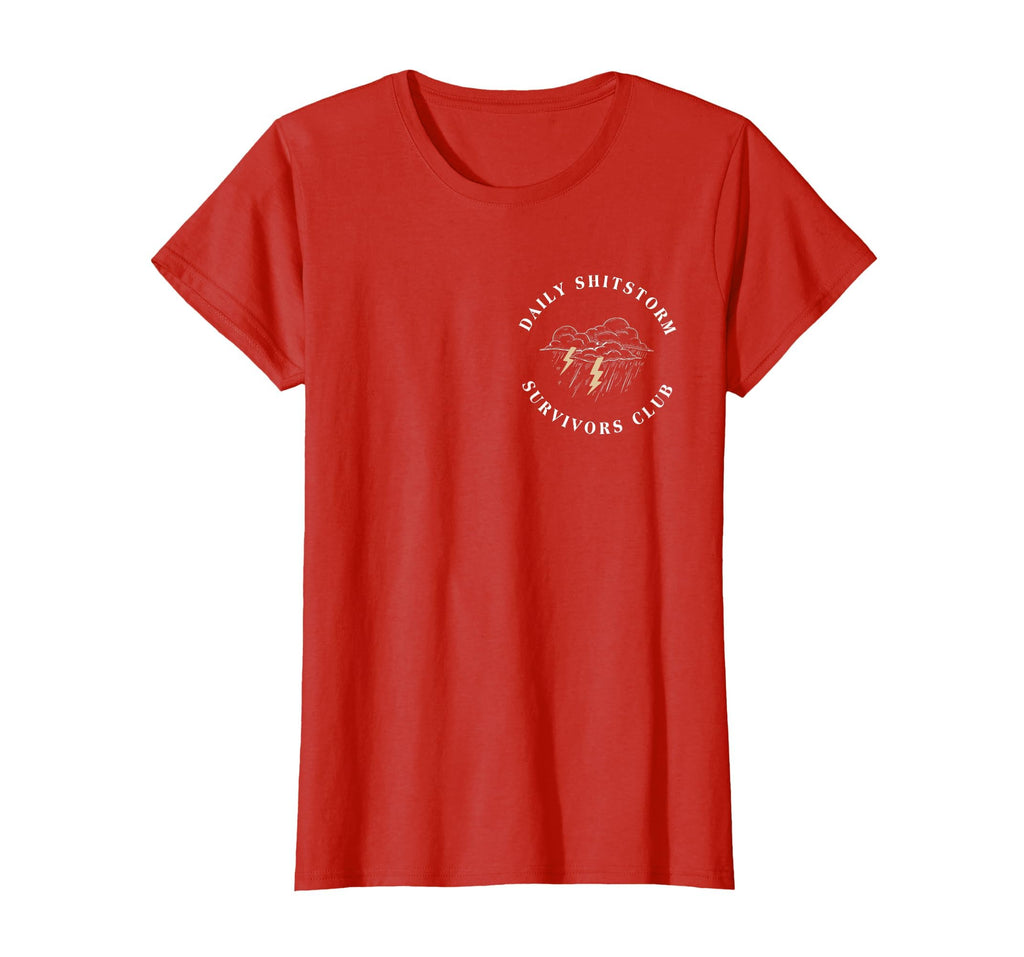Daily Shitstorm Survivors Club Funny Sarcastic Coworker Gag T-Shirt