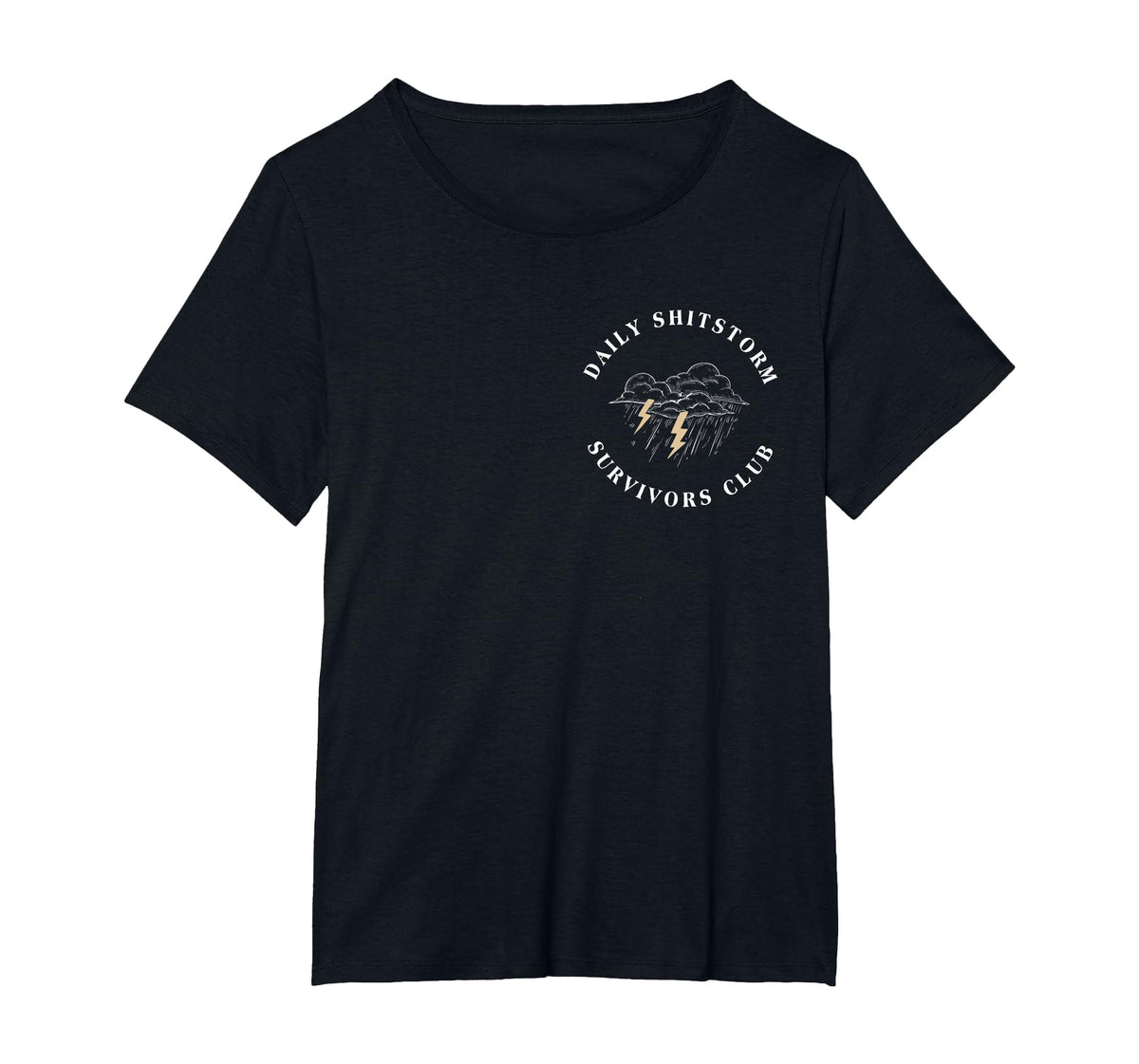 Daily Shitstorm Survivors Club Funny Sarcastic Coworker Gag T-Shirt