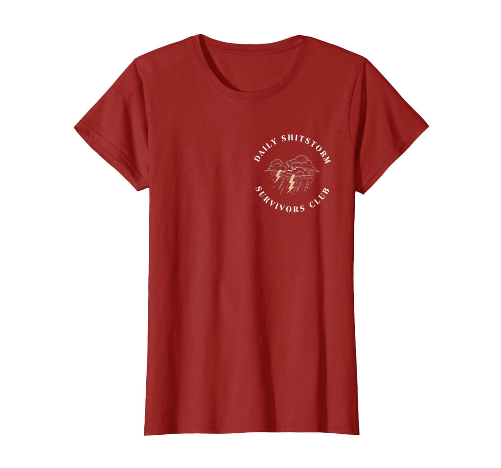 Daily Shitstorm Survivors Club Funny Sarcastic Coworker Gag T-Shirt