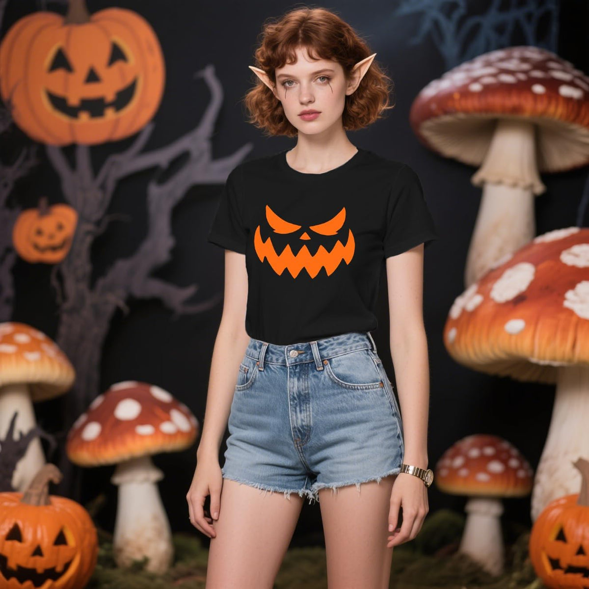 Halloween Shirts for Women Halloween Pumpkin T-Shirt