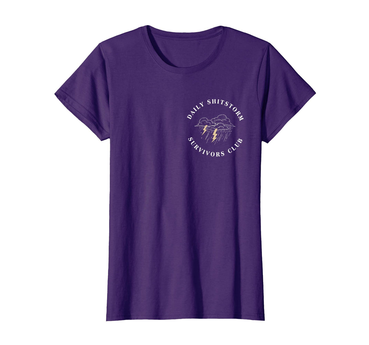 Daily Shitstorm Survivors Club Funny Sarcastic Coworker Gag T-Shirt