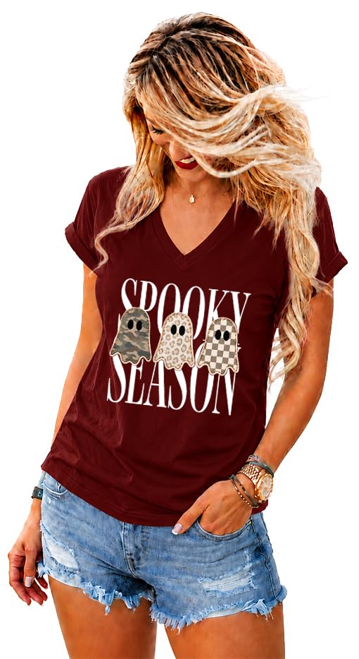 Spooky Season Shirt, Leopard Ghost T-Shirt