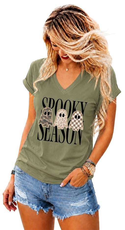 Spooky Season Shirt, Leopard Ghost T-Shirt
