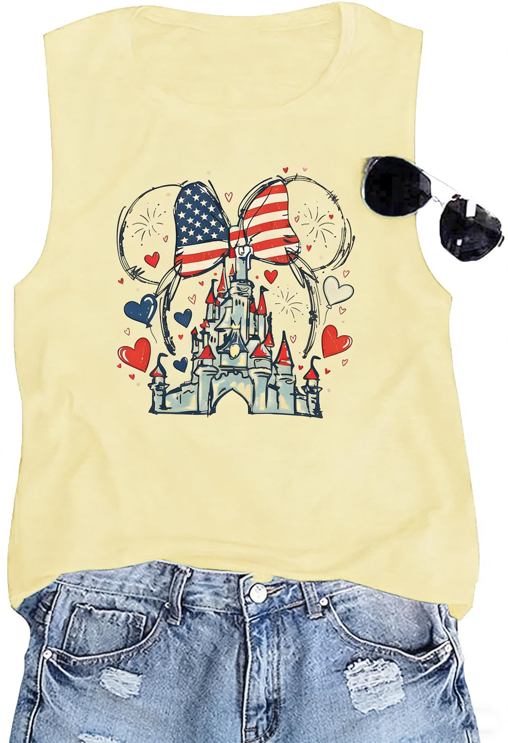 Magic Shirts for Women Cute Castle Graphic Vacation Tops
