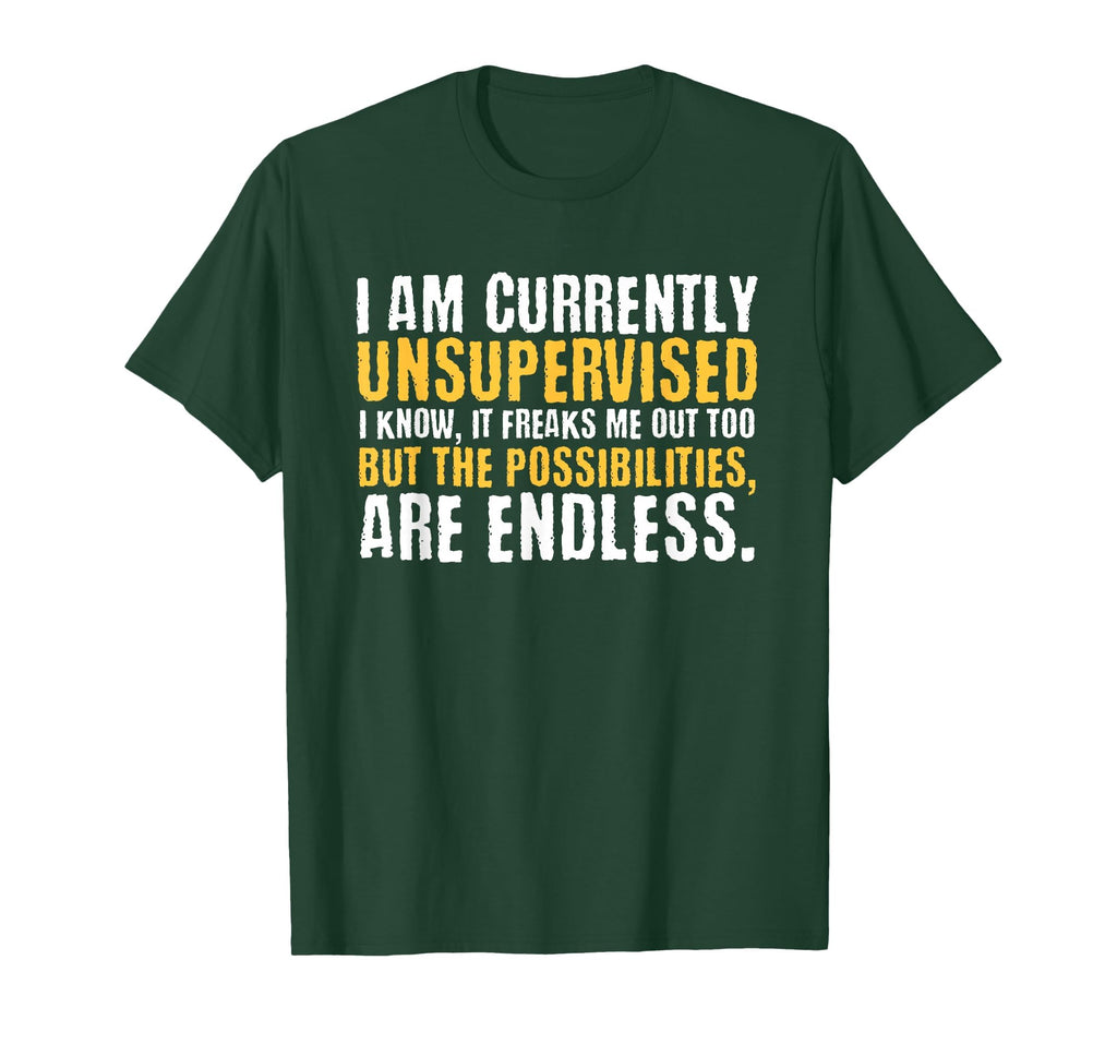 I'm Currently Unsupervised Funny Sarcastic T-Shirt