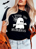 Halloween Shirt for Women Ghost Costume Spooky Season Tee Tops