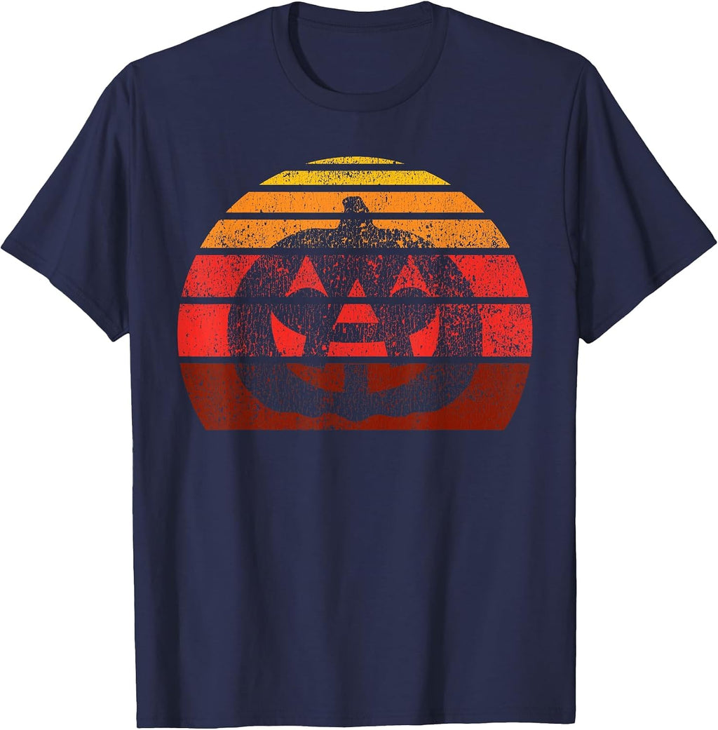 Vintage Halloween Pumpkin, Funny Retro Jack O Lantern T-Shirt
