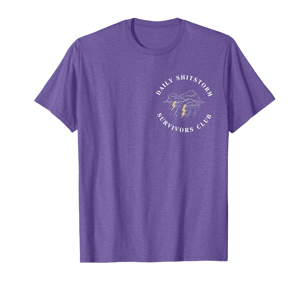 Daily Shitstorm Survivors Club Funny Sarcastic Coworker Gag T-Shirt