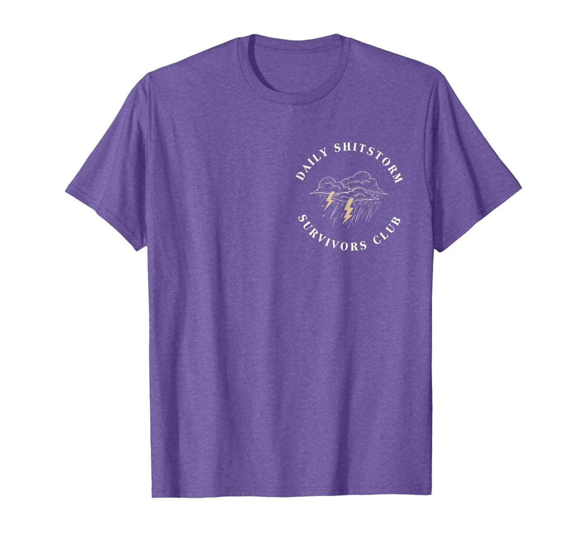 Daily Shitstorm Survivors Club Funny Sarcastic Coworker Gag T-Shirt