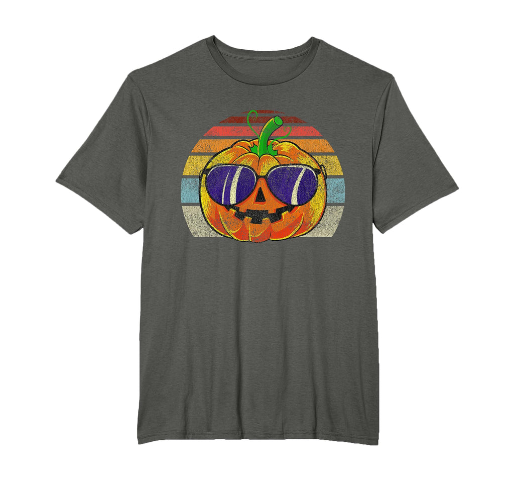 Cool Pumpkin Retro Style Halloween Vintage Women Men Kids T-Shirt