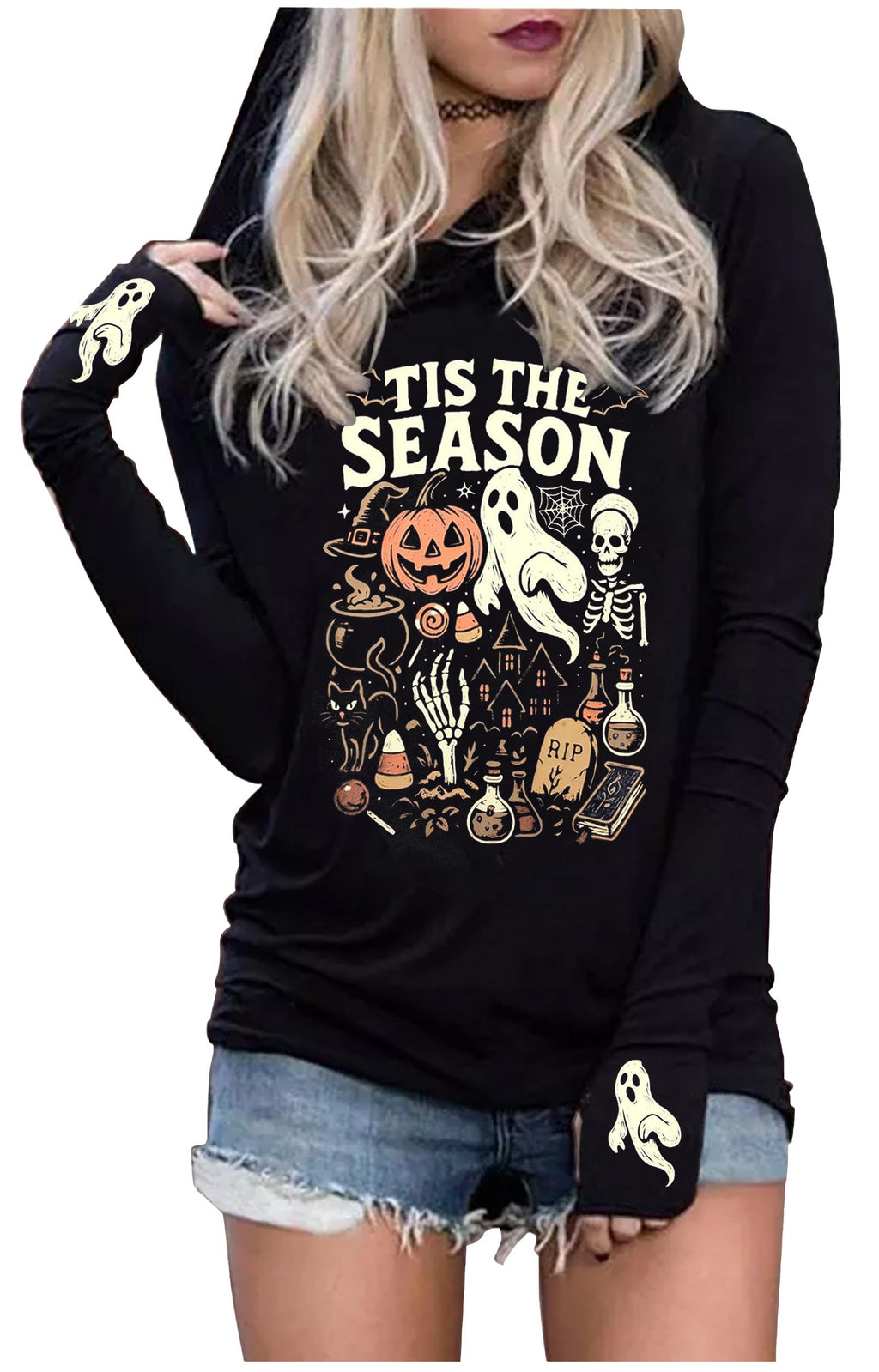 Hoodies Shirts for Women Early Fall Long Sleeve Tops Vintage Graphic Outfit