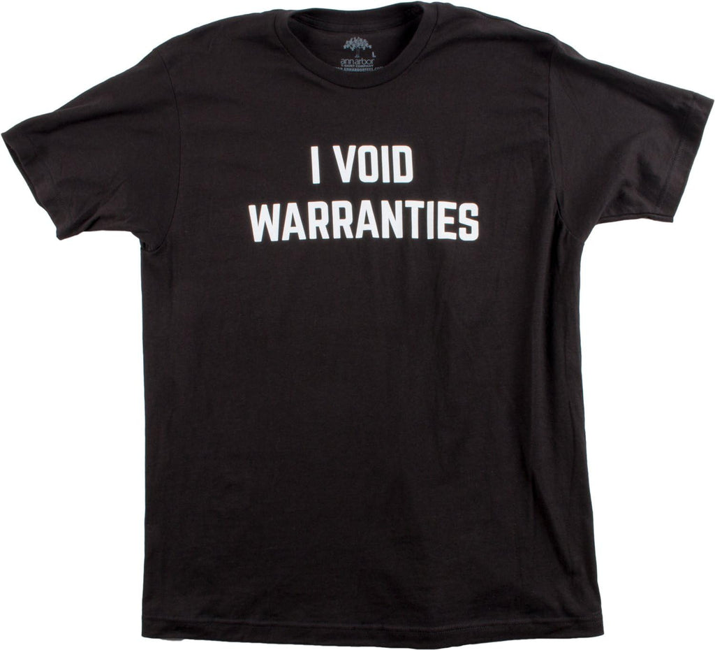 Ann Arbor Men Funny Mechanic T-Shirt I Void Warranties Novelty Gift Tee
