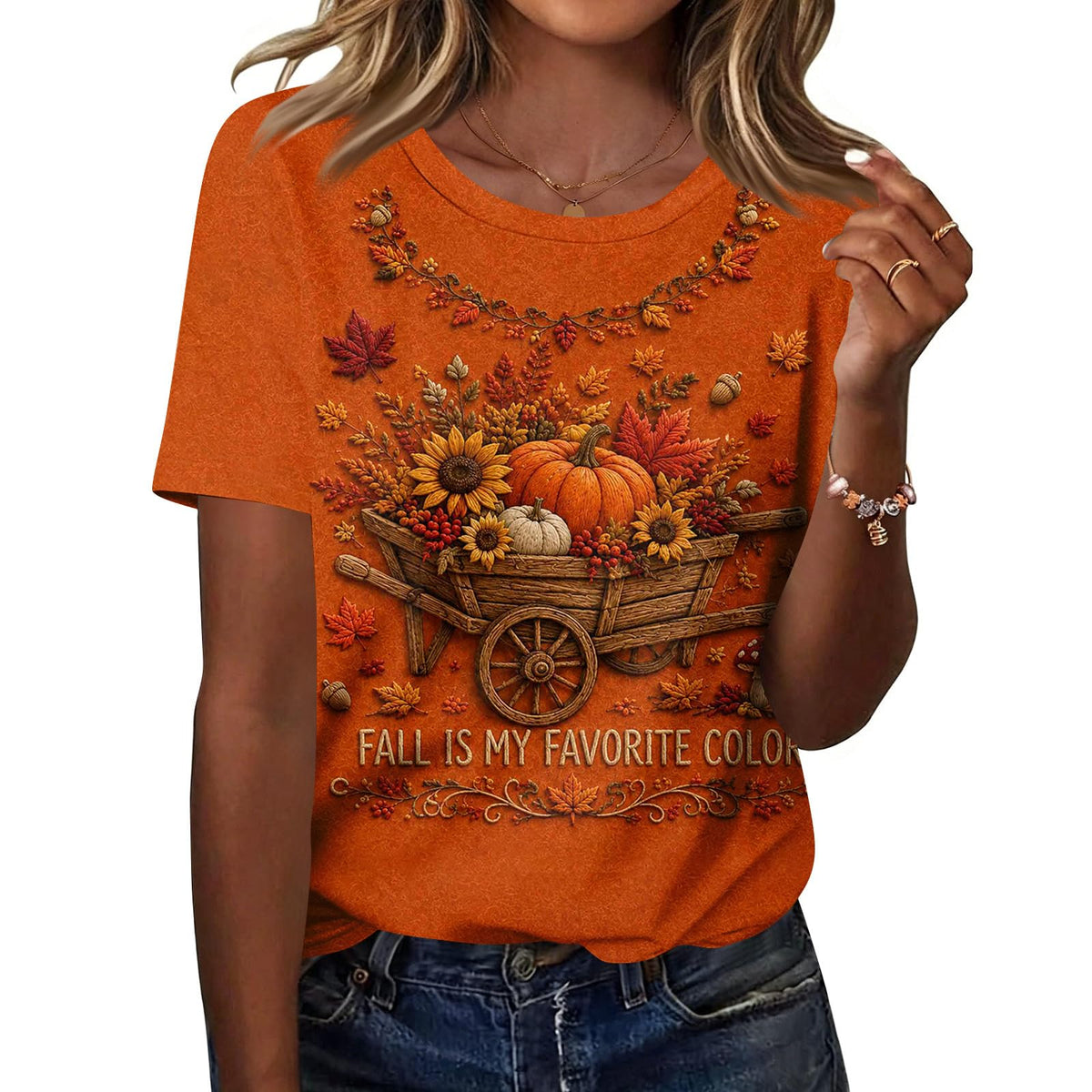 Cute Halloween Shirts for Women Crewneck Short Sleeve Witch Bat Pumpkin Boo