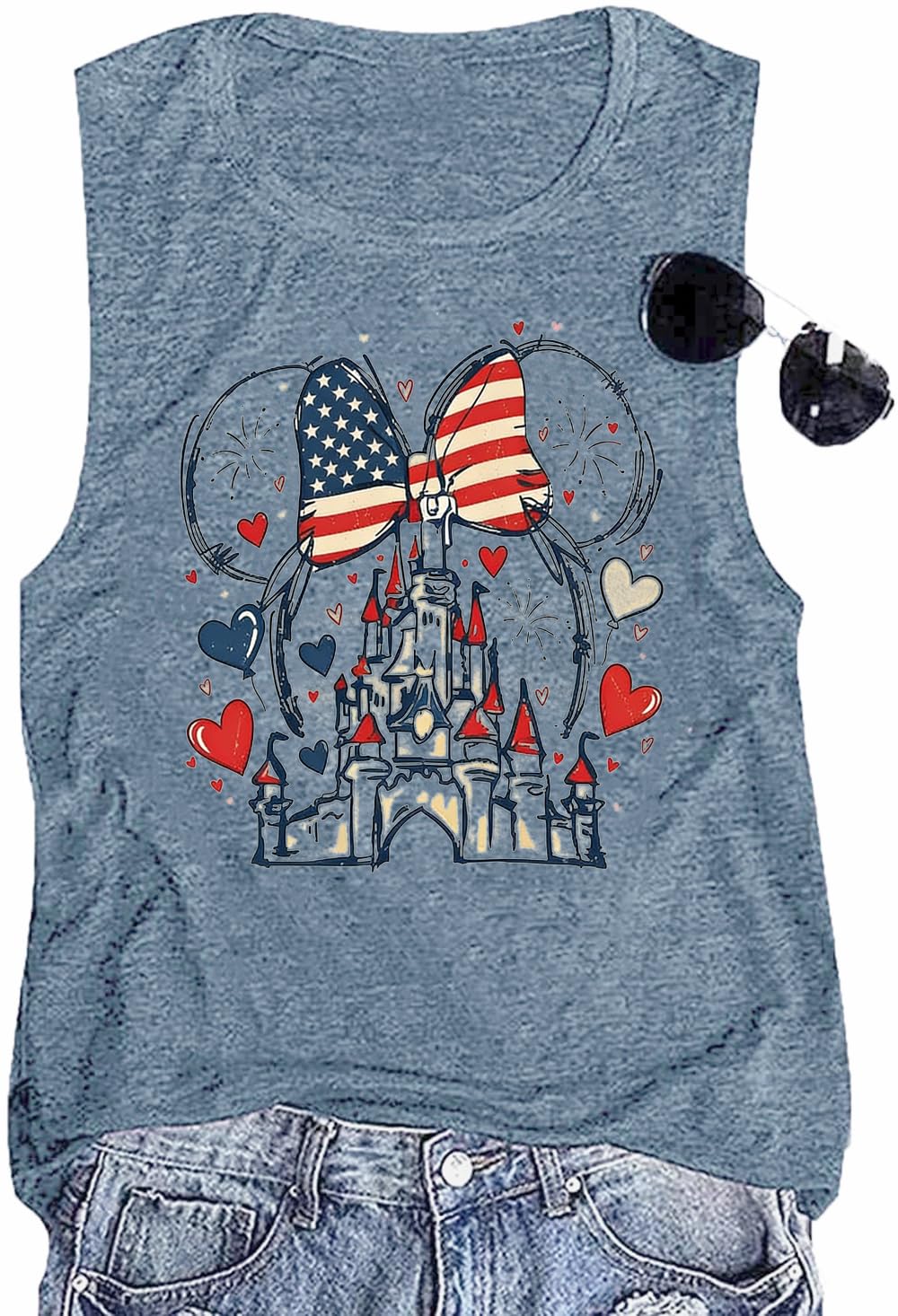 Magic Shirts for Women Cute Castle Graphic Vacation Tops