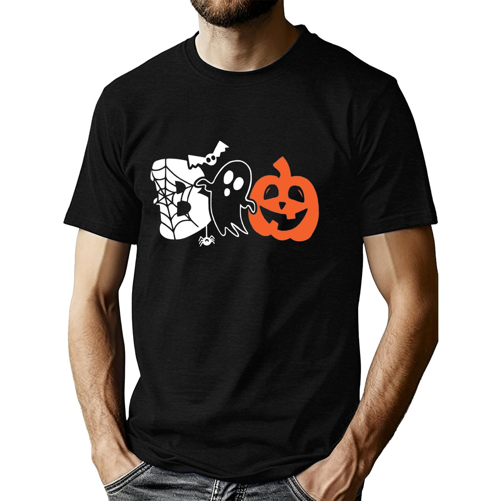 Halloween Shirts for Men Halloween Fall Boo Ghost Spider Pumpkin top