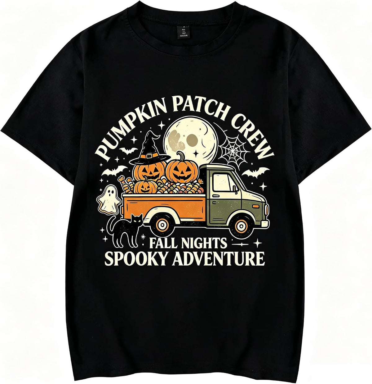 Halloween Shirt Retro Pumpkin Car Graphic Tshirts