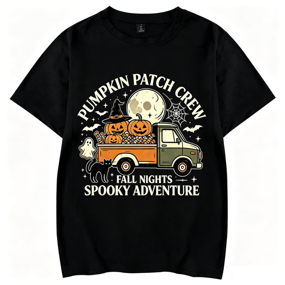 Halloween Shirt Retro Pumpkin Car Graphic Tshirts