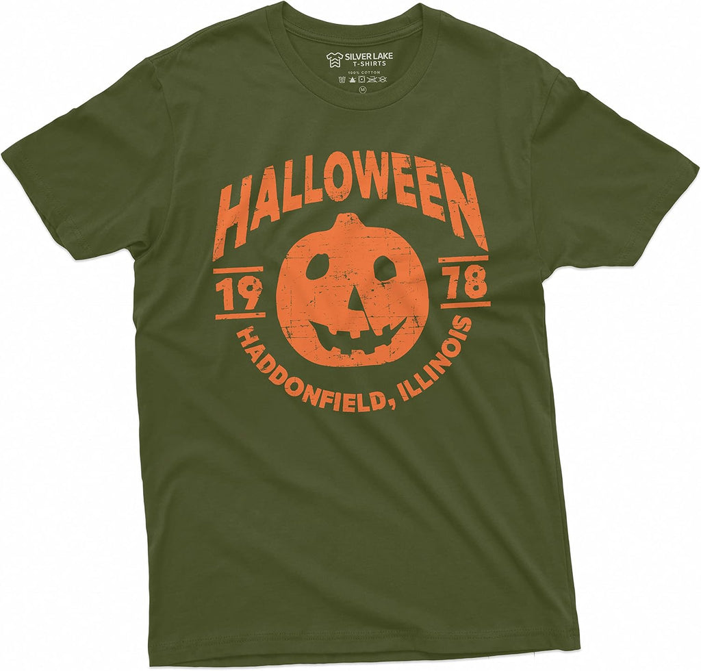 Halloween Pumpkin T-Shirt Movie Popular Culture 1978 Haddonfield, Illinois Tee Shirt