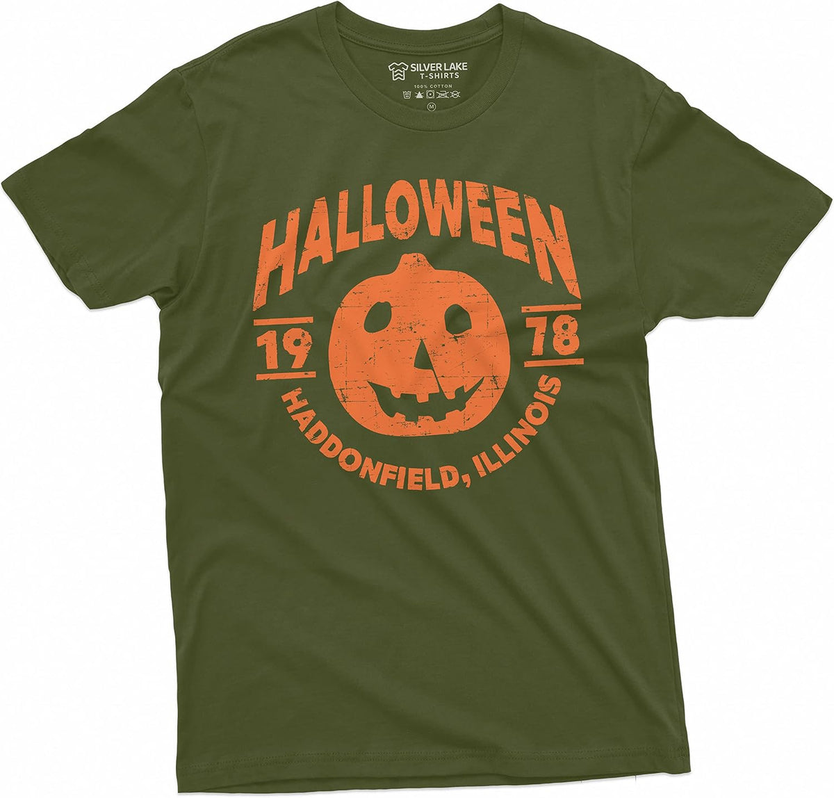 Halloween Pumpkin T-Shirt Movie Popular Culture 1978 Haddonfield, Illinois Tee Shirt