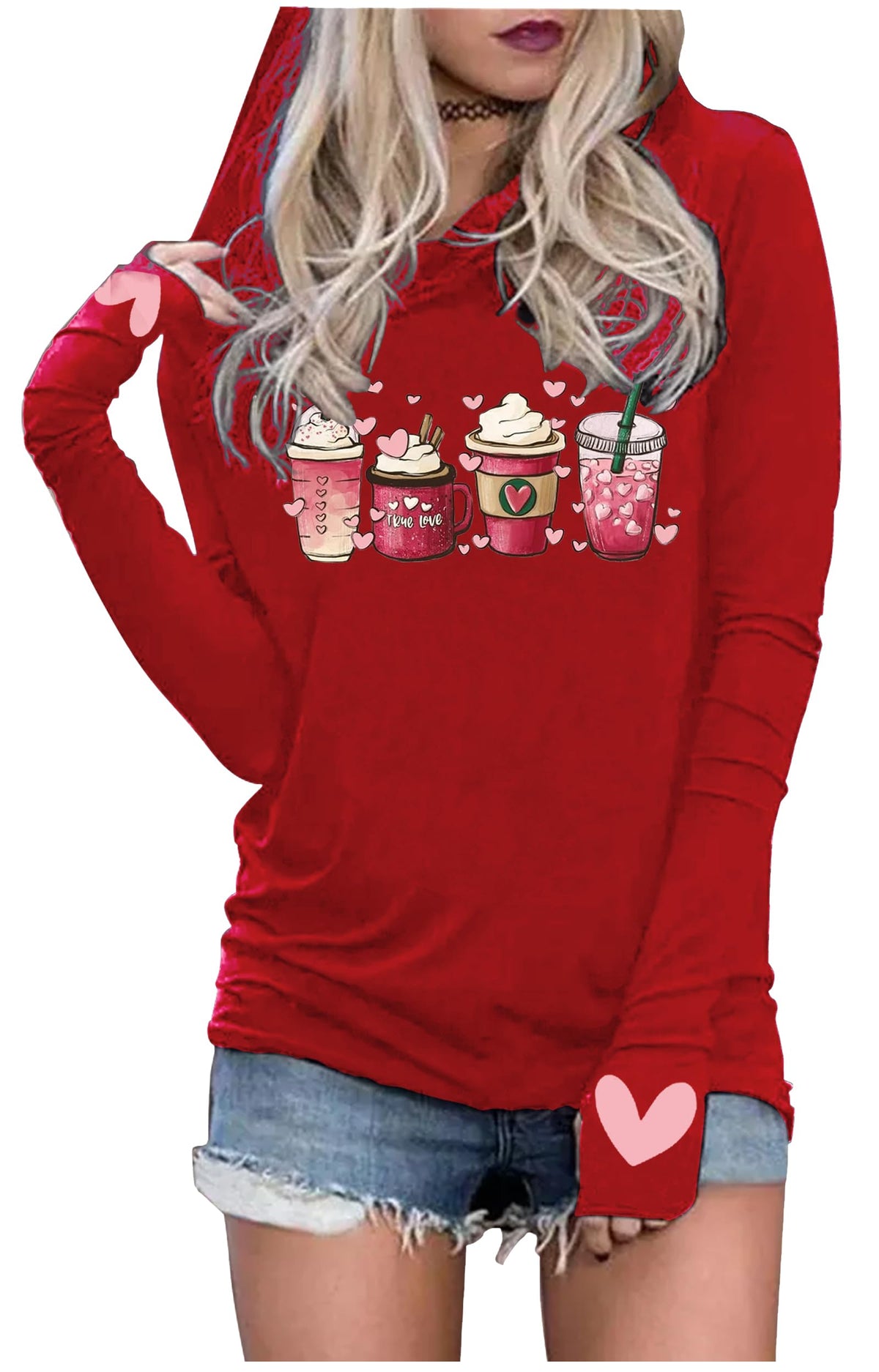 Hoodies Shirts for Women Early Fall Long Sleeve Tops Vintage Graphic Outfit