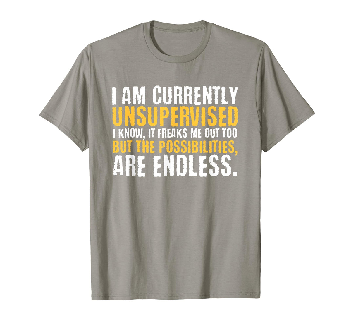 I'm Currently Unsupervised Funny Sarcastic T-Shirt