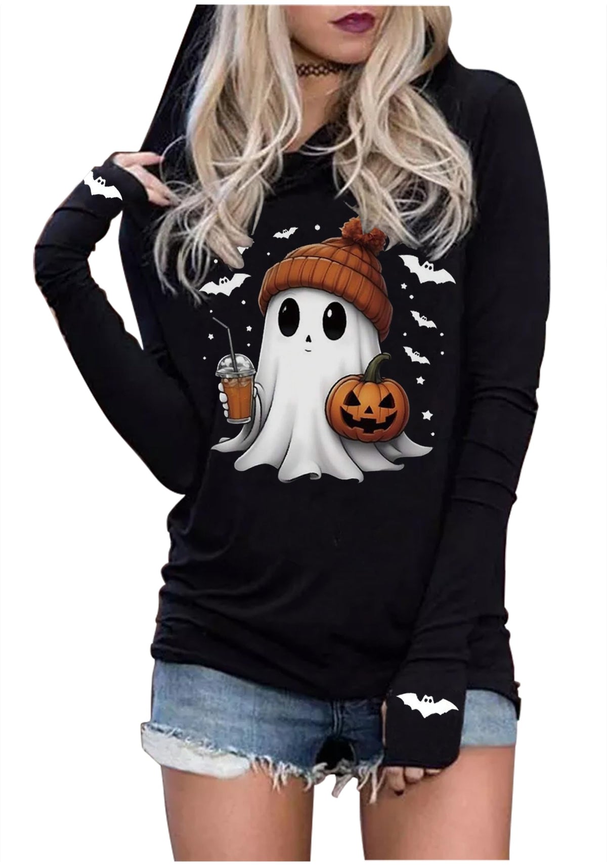 Hoodies Shirts for Women Early Fall Long Sleeve Tops Vintage Graphic Outfit