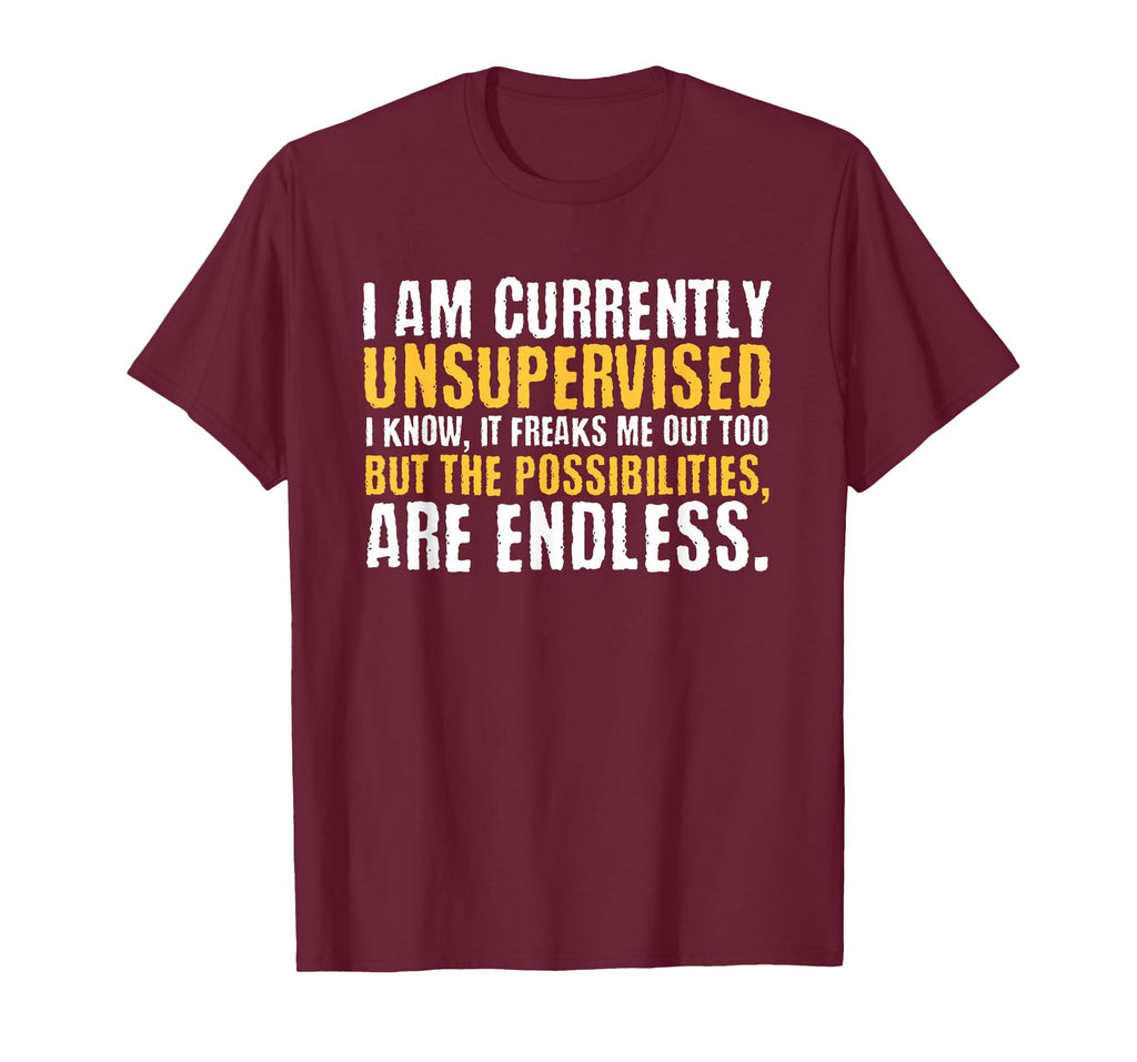 I'm Currently Unsupervised Funny Sarcastic T-Shirt