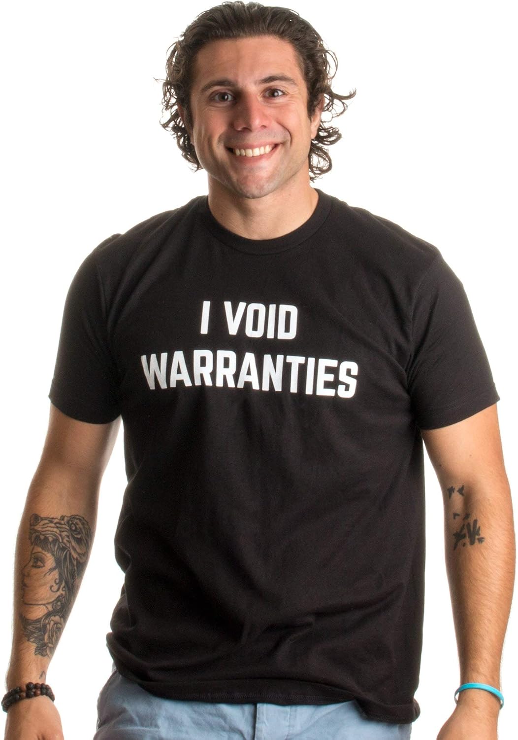 Ann Arbor Men Funny Mechanic T-Shirt I Void Warranties Novelty Gift Tee