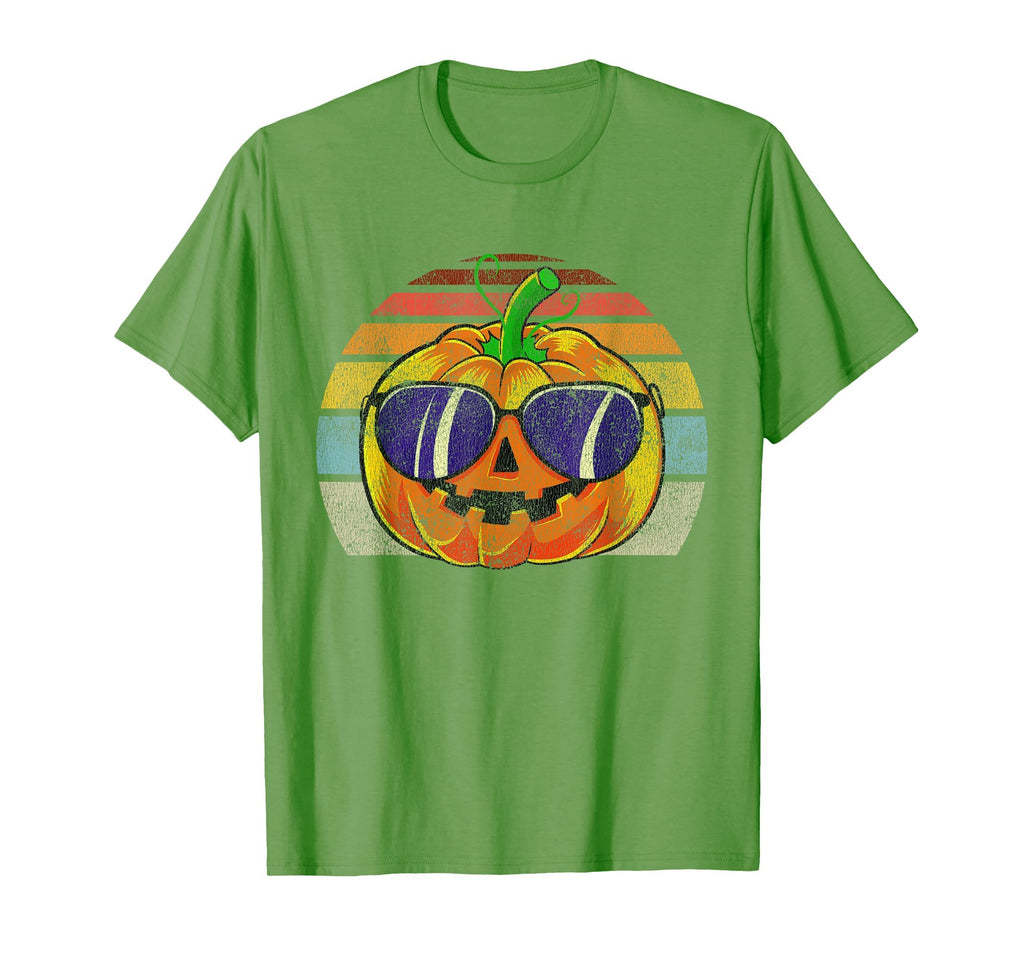 Cool Pumpkin Retro Style Halloween Vintage Women Men Kids T-Shirt