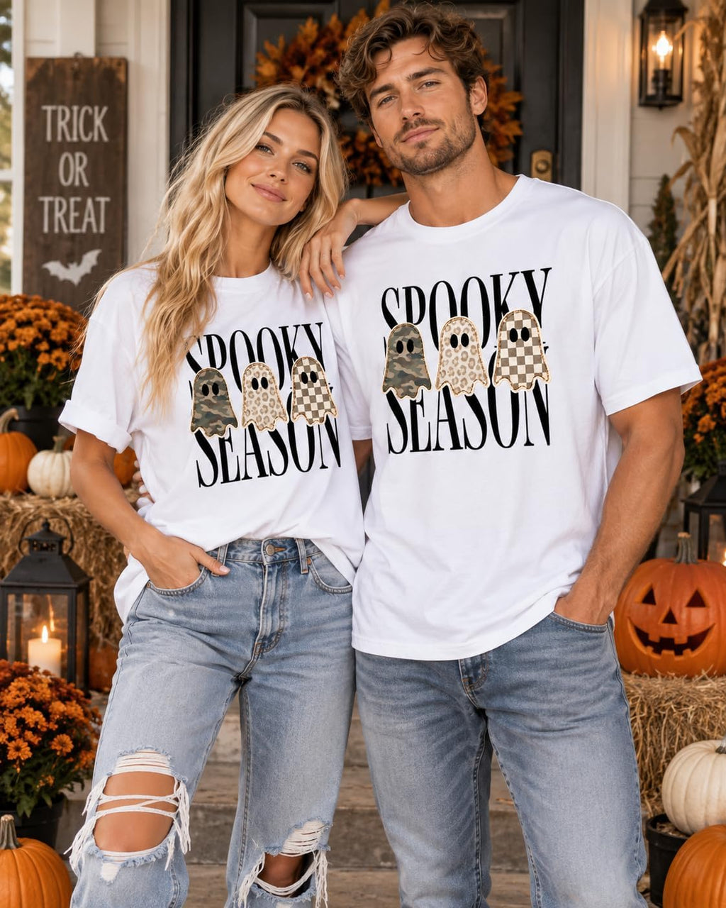 Spooky Season Shirt, Leopard Ghost T-Shirt