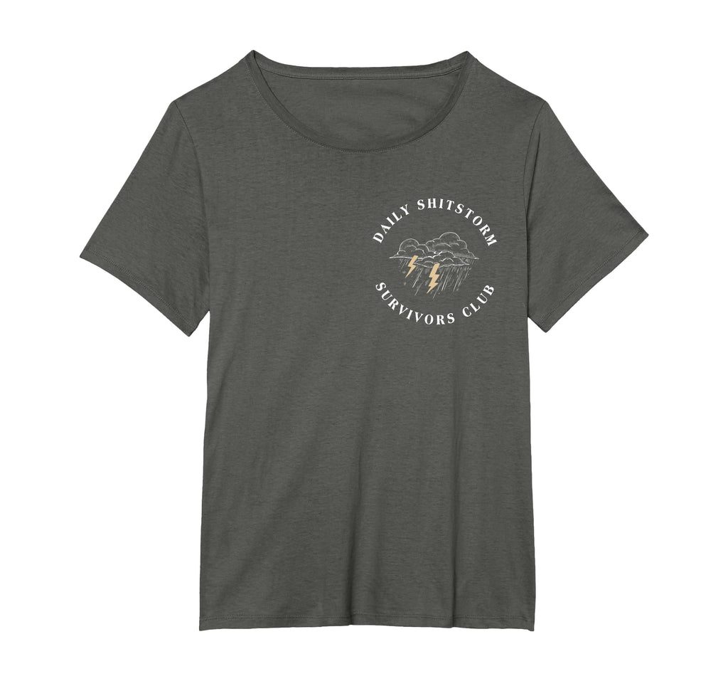 Daily Shitstorm Survivors Club Funny Sarcastic Coworker Gag T-Shirt