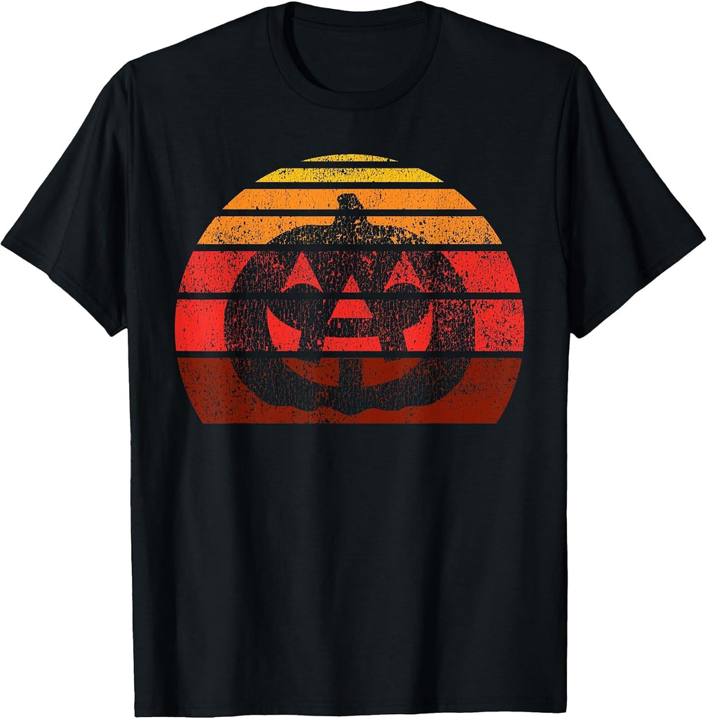 Vintage Halloween Pumpkin, Funny Retro Jack O Lantern T-Shirt