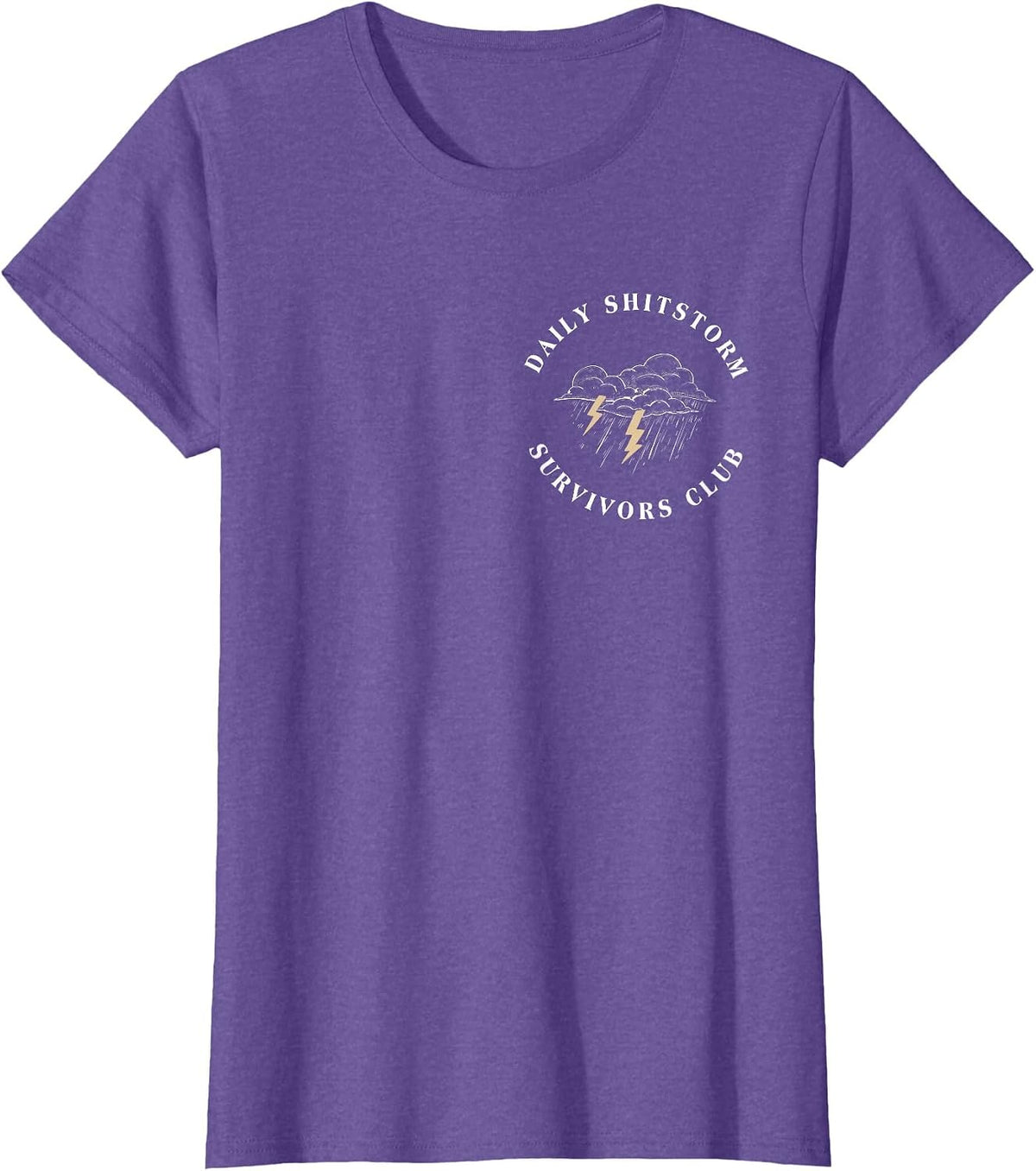 Daily Shitstorm Survivors Club Funny Sarcastic Coworker Gag T-Shirt